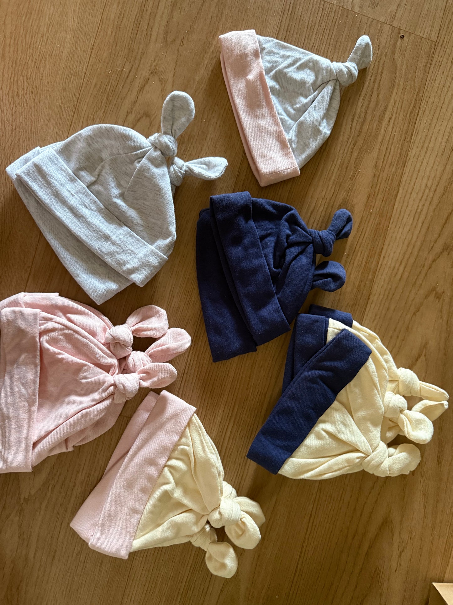 Knotted hats Newborn to 3 months